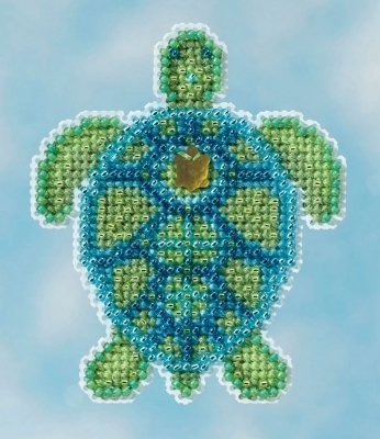 Набор для вышивания "Sea Turtle//Морская черепаха" Mill Hill MH181611