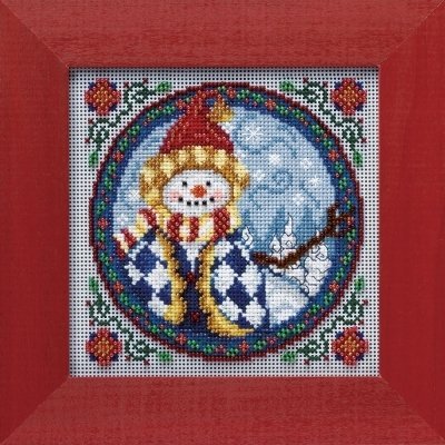 Набір для вишивання "Western Snowman//Західний Сніговик" Mill Hill JS149104