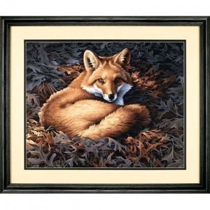 Набор для рисования красками по номерам "Солнечная лиса//Sunlit Fox" DIMENSIONS