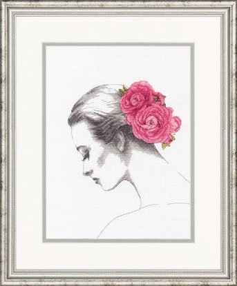 Набір для вишивання хрестиком "Квітковий портрет//Floral Portrait" DIMENSIONS 70-35379