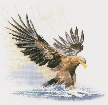 Набір для вишивання хрестиком "Орел в польоті//Eagle in Flight" Heritage Crafts