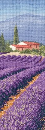 Набор для вышивания крестом "Лавандовые поля//Lavender Fields" Heritage Crafts