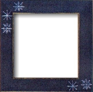Оригинальная рамка Matte Blue w/Snowflakes для наборов Mill Hill