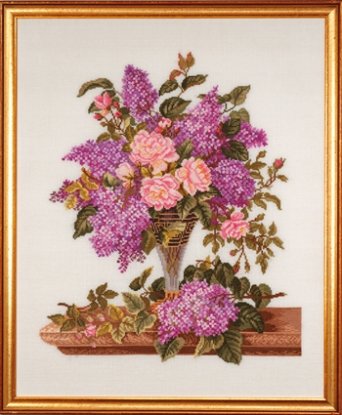 Набор для вышивания "Розы и сирень (Lilac/roses)" Eva Rosenstand