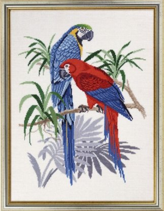 Набір для вишивання "Сині Ари (Blue macaws)" Eva Rosenstand