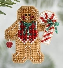Набор для вышивания "Gingerbread Boy//Пряничный мальчик" Mill Hill