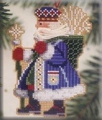 Набор для вышивания "Frosty Santa//Морозный Санта" Mill Hill