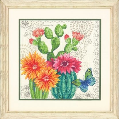 Набір для вишивання хрестиком "Cactus Bloom//Цвітіння кактусів" DIMENSIONS