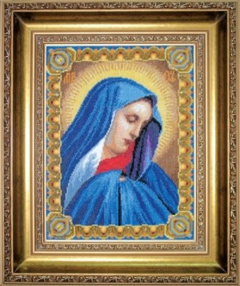 Набір для вишивання хрестиком "Ікона Божої Матері "Скорботна" Чарівна Мить