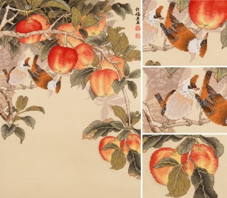 Набор для вышивания "Поспевшие яблоки" XIU CRAFTS
