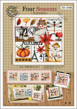 Набор для вышивания (AIDA 14) ''Four Seasons<Autumn>//Четыре сезона Осень'' SODA Stitch