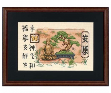 Набір для вишивання хрестиком "Бонсай і Будда//Bonsai and Buddha" DIMENSIONS 35085