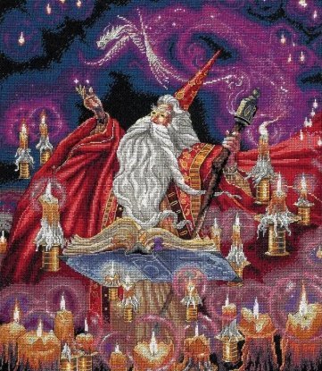 Набір для вишивання хрестиком "Scarlet Wizard//Багряний чарівник" DIMENSIONS
